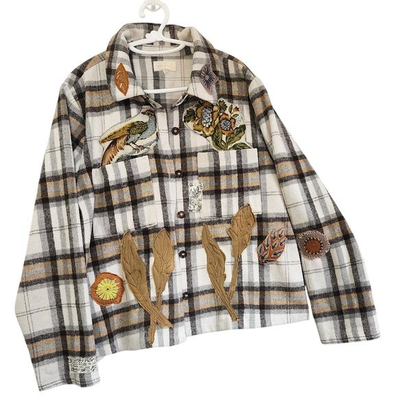 One-of-a-Kind Upcycled Plaid Shirt – Handmade Details - Picture 2 of 15